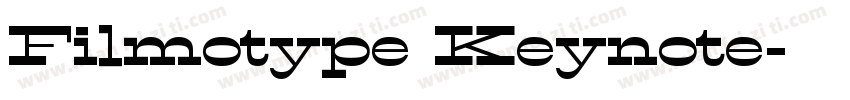 Filmotype Keynote字体转换